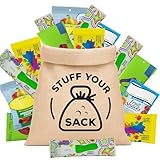 Fruit Snacks Variety Pack – 80 Count Assortment of Chewy Fruit Rolls, Gummy Treats, and Snack Strips – Lunchbox, Travel, School & Office Snacks by Stuff Your Sack