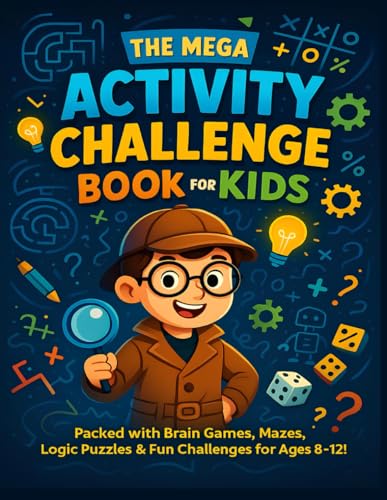 Activity Books for Kids 8-12: Road Trip Activities for Kids, Give your children free screen time with fun games like mazes, crosswords, word searches, mini mystery stories, hidden pictures, and more