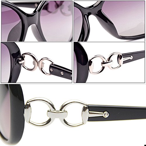 Classic Women's Shades Oversized Glasses Polarized Sunglasses UV4004