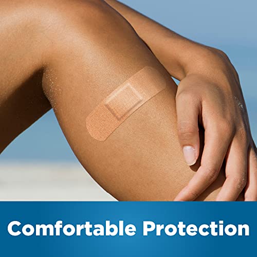 Amazon Basic Care Flexible Fabric Adhesive Bandages, First Aid for Wounds and Scrapes, Breathable with Non-Stick Pad, Latex Free, 100 Count - image 8