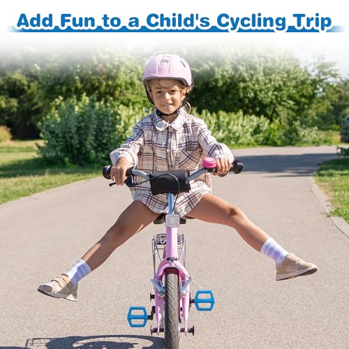 MEGHNA Kids Bike Pedal 1/2 inch Thread Universal Pedals Lightweight Non - Slip Bicycle Pedal Flat Pedal Nylon Kids Size for Kids Bike Mountain Bike Cruiser Bike BMX Freestyle Folding Bike (Blue) - Thumbnail 2
