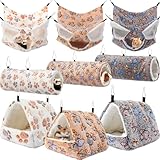Abbylike 9 Pieces Rat Hammock 3 Tier Guinea Pig Ferret...