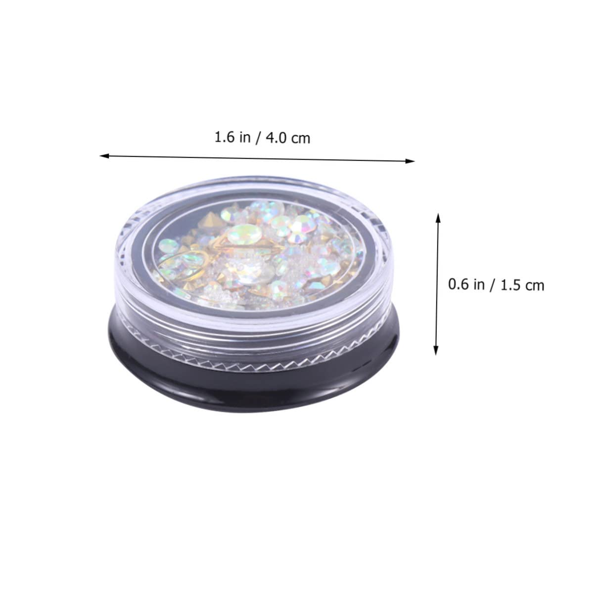 Housoutil Decorazioni Per Unghie Di Strass e Ciondoli Per Nail Art Mix Di Diamanti e Perline Accessori Per Manicure Creativa Adatto Per Uso Salone e Casa