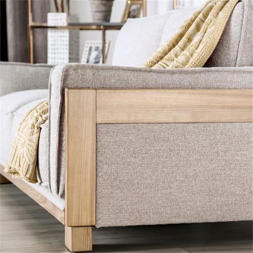 Sillón Plegable Tela Marrón claro miniatura 4