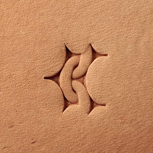 DandS ltd Leather Stamp Tool, Hauberk, Professional Steel Craft Tool for Leatherworking, Embossing, Carving & Stamping Leather Projects, Belts, Wallets & DIY Projects, Compatible with Mallet, #396B