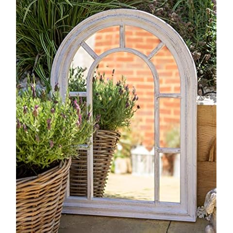 Creekwood Florence - Espejo de Pared para Interiores y Exteriores, Gris Cepillado Cover
