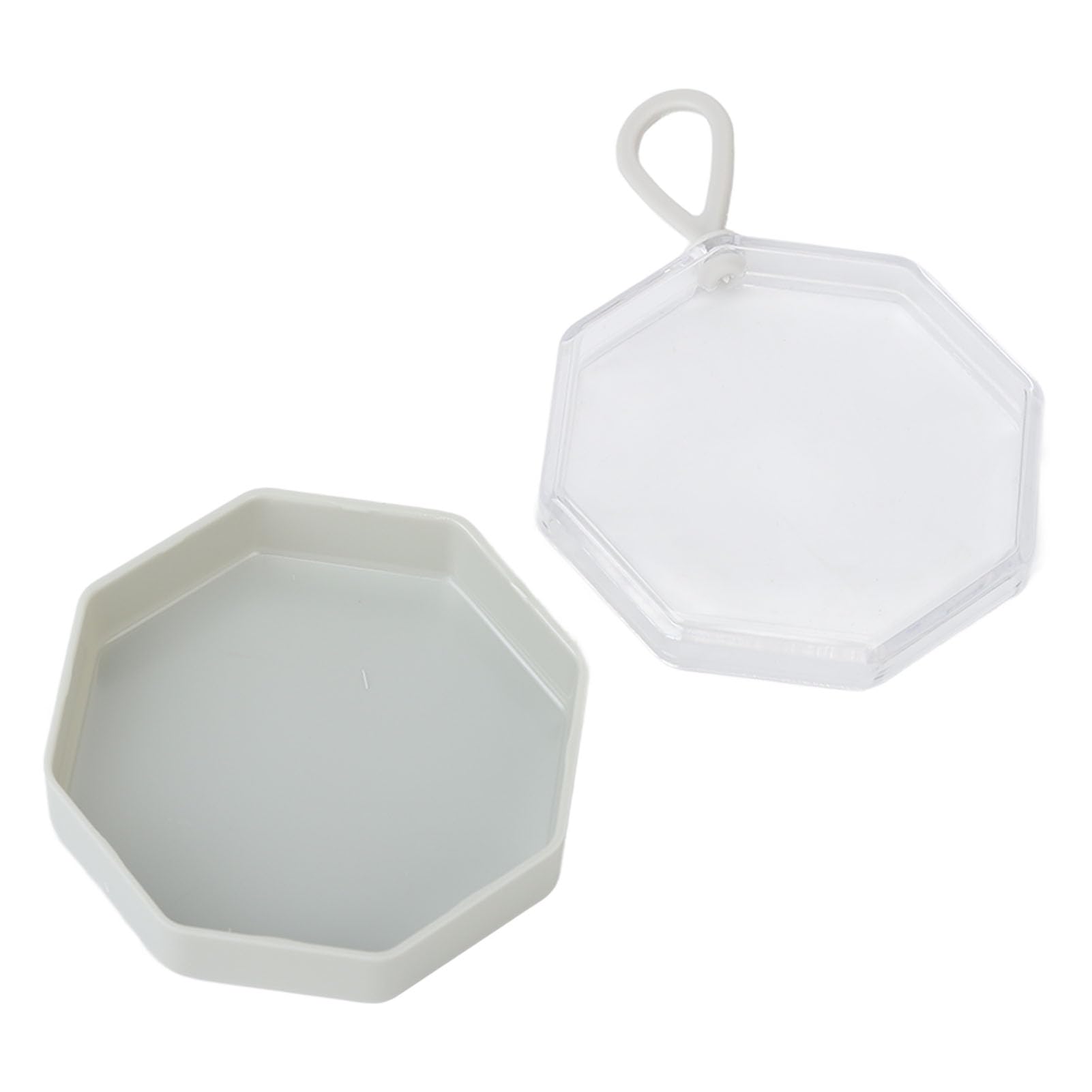 5er-Set Make-up-Boxen Mit Deckel – Transparent, Aus ABS-Kunststoff, Ideal Für Puderquasten, Schmink-Schwämme Oder Kleine Bastel-Utensilien