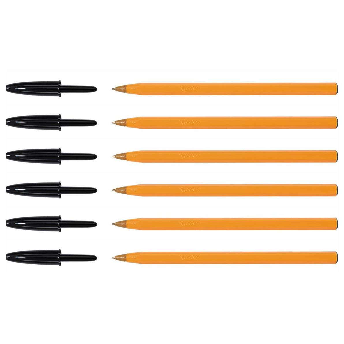 BIC Hexagonal Black Fine Point Pens - Pack of 6