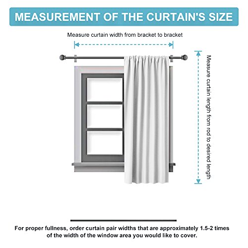 RYB HOME Short Window Curtains for Kitchen, Room Darkening Rod Pocket Drapes Decorative Privcay Backdrops Thermal Shades for Home Office Bathroom Basement, Peach Blush, W42 x L45 inch, 2 Panels