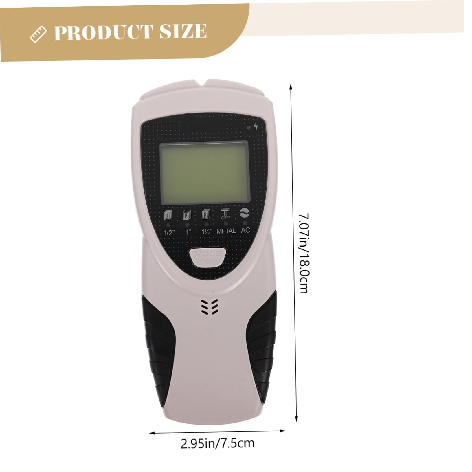 Rilevatore da Parete 4 in 1 LCD e Led, Batteria 9v
