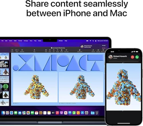 Image of Apple 2022 MacBook Air with Apple M2 Chip, 13-inch, 8GB RAM, 512GB SSD Storage, Starlight (Renewed)