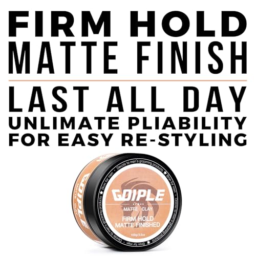 Mens Hair Clay Pomade Firm Hold Matte Finish 100g