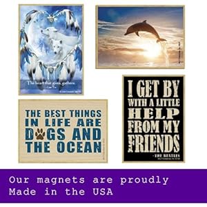 SJT ENTERPRISES, INC. Let Your Faith Be Bigger Than Your Fear - Wood Fridge Kitchen Magnet - Primitive Design - Made in USA - Measures 2.5" x 3.5" (SJT00108) SJT ENTERPRISES INC Let Your Faith Be Bigger Than Your Fear Wood Fridge Kitchen Magnet Primitive Design Made in USA Measures 25 x 35 SJT00108