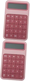 Tofficu 2 Peças Calculadora De Plástico De 12 Dígitos Calculadoras De Função Padrão Calculadora Calculadora De Botão Grande Calculadora Simples Calculadora De Mesa Simples Ferramenta