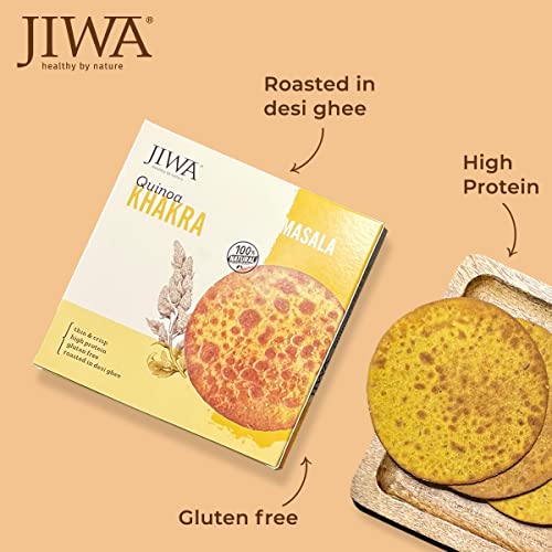 Image of JIWA healthy by nature Organic Quinoa, 500 g, (Certified Organic & Gluten Free) & Quinoa Khakra (6pc), 80g