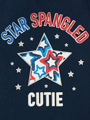Celebrate Toddler Girls Blue Star Spangled Cutie Patriotic Tank Top Baby Tee Shirt2