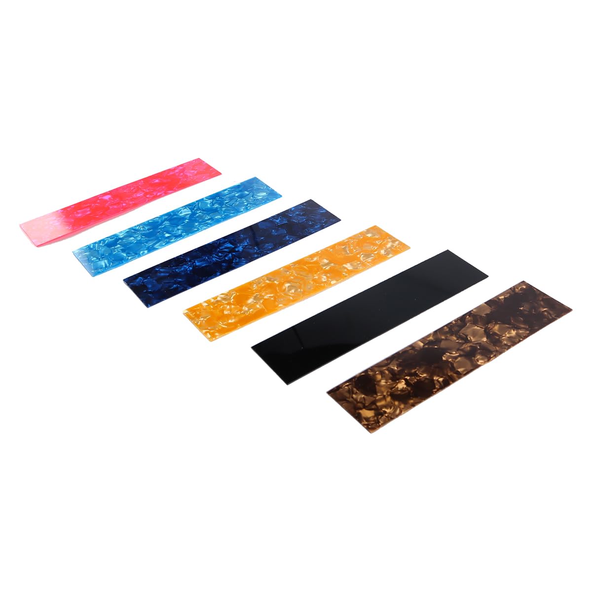 CENPEK DIY Guitar Picks Punch Sheets Musicians Celluloid Guitar Pick Strips 3 Thickness. (Random Color), Multicolor - Image 4