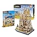 KUKU Barcellona Sagrada Familia 3D Puzzle, Assemblaggio Fatto A Mano Giocattolo Costruzione Modello di Carta, Decompressione Giocattoli Educativi personalità Creativa Regali Fai da Te, 184 Pz