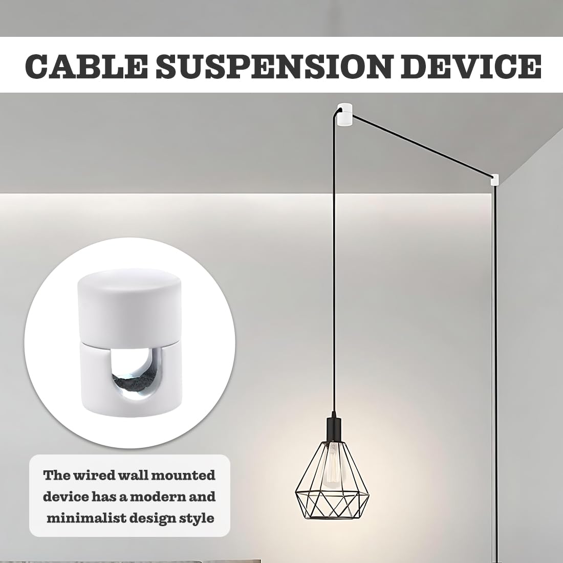 4 Pezzi Decentratore Da Parete E Soffitto Per Cavi, Gancio Da Soffitto Con Viti E Tasselli, Supporto In Superficie Per Il Tuo Progetto Fai-Da-Te,Ø15X20 Mm