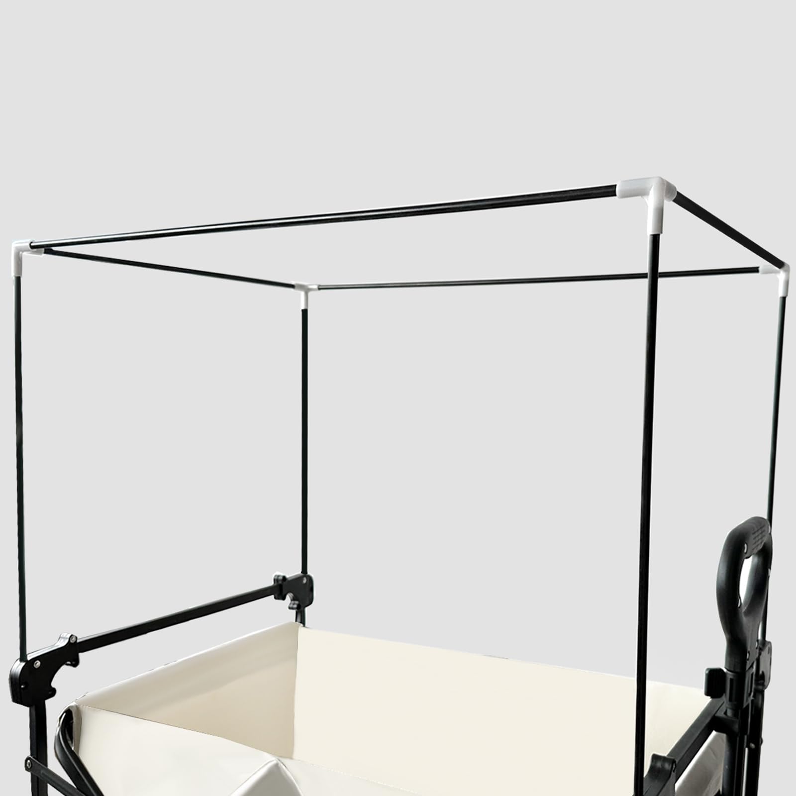 Toldo plegable para carrito de compras, jardín, camping, playa, carrito de playa, accesorios plegables para carrito