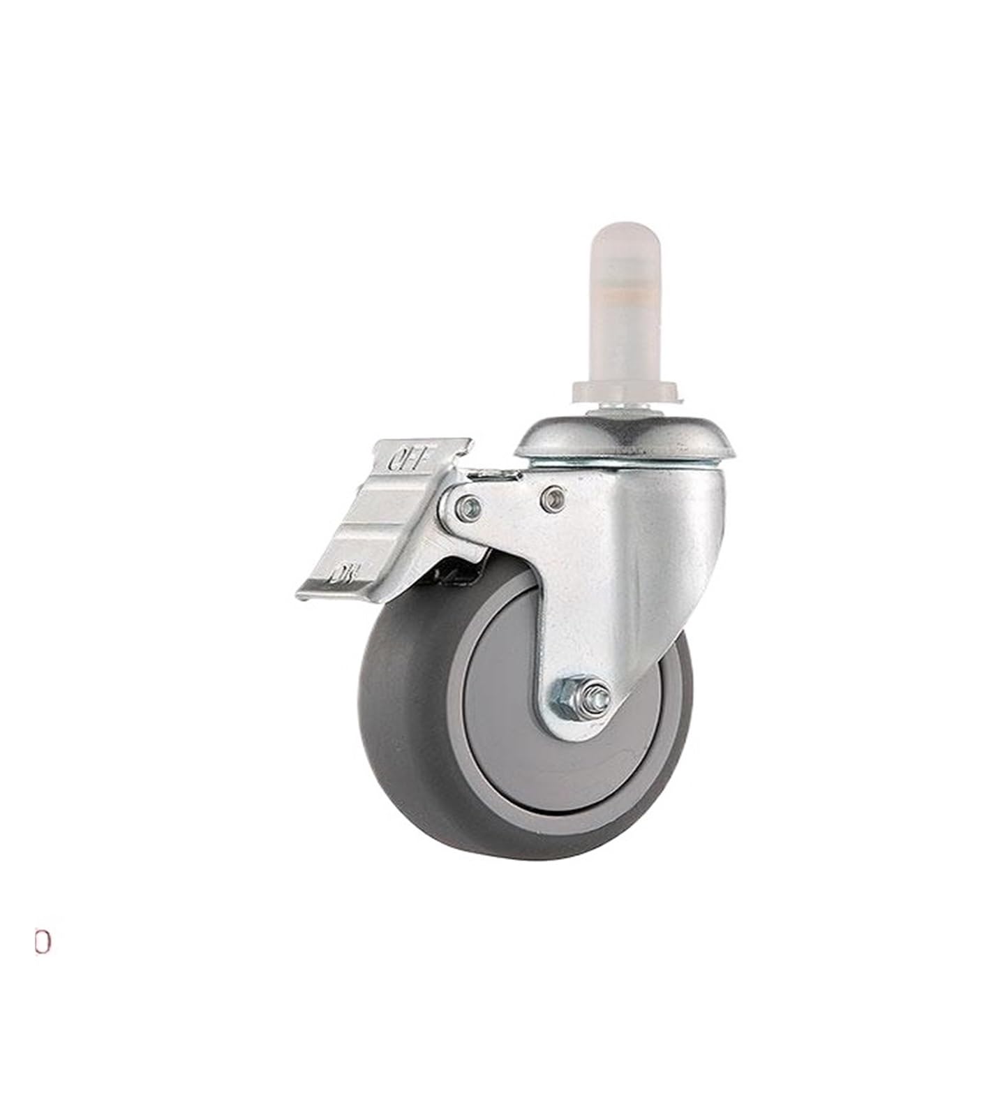 MXXDMOPD 4 Pieces/lot 3 inch Hotel Reception Dining cart casters Trolley Bowl Accessories(B-brake Wheel)