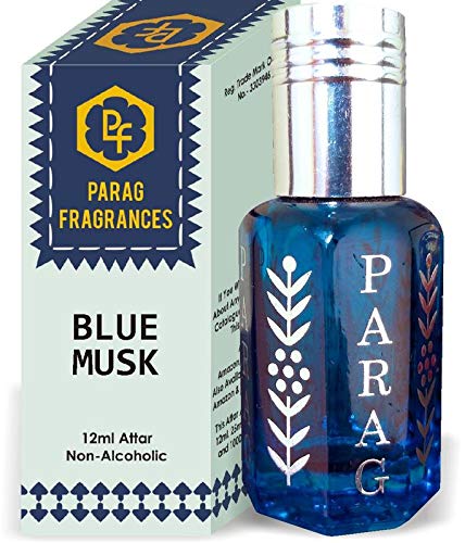 Parag Fragrances Blue Musk Attar 1 Tola / 12ml (Crystal Series) (Limited Time Launching Offer Pack) Natural Distiled Attar/Alcohol Free Attar/Long Lasting Attar-image-43