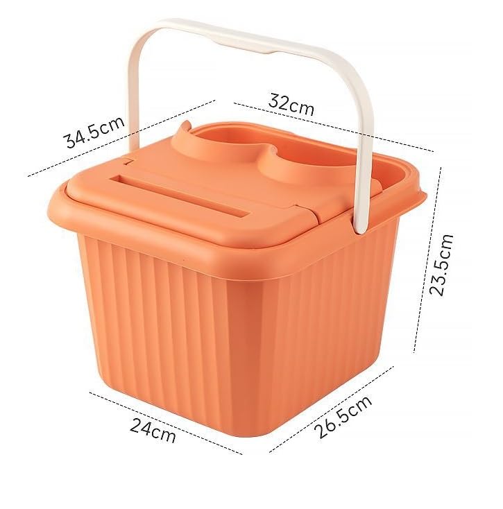 Spa de pies para adultos y ancianos color naranja miniatura 2