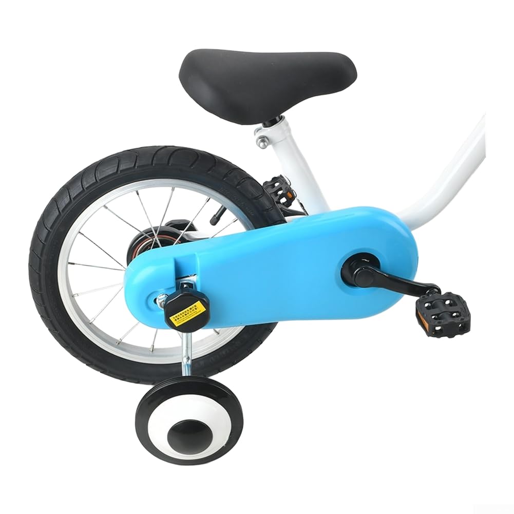 Ruedas de entrenamiento de bicicleta para niños, juego de acero inoxidable con hardware, compatible con bicicletas infantiles de 12, 14, 16 pulgadas, ajuste multimarca, negro (14)