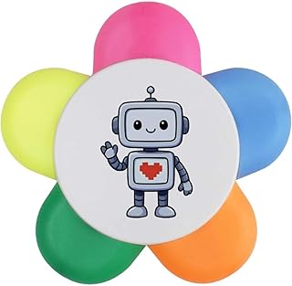 Azeeda 'Love Heart Robot' Flower Shape Highli...