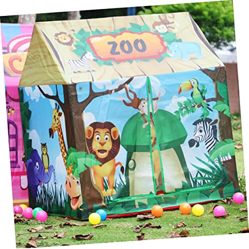 Toyvian 2 Stuks Speeltent Voor Kinderen Meisjes Tipi Tent Tentje Spelen Oceaan Ballenbad Spel Huis Voor Kinderen Baby Tipi Tent Peuter Indoor Tipi Prinses Kleuter Pit Vijver Plastic - Afbeelding 5