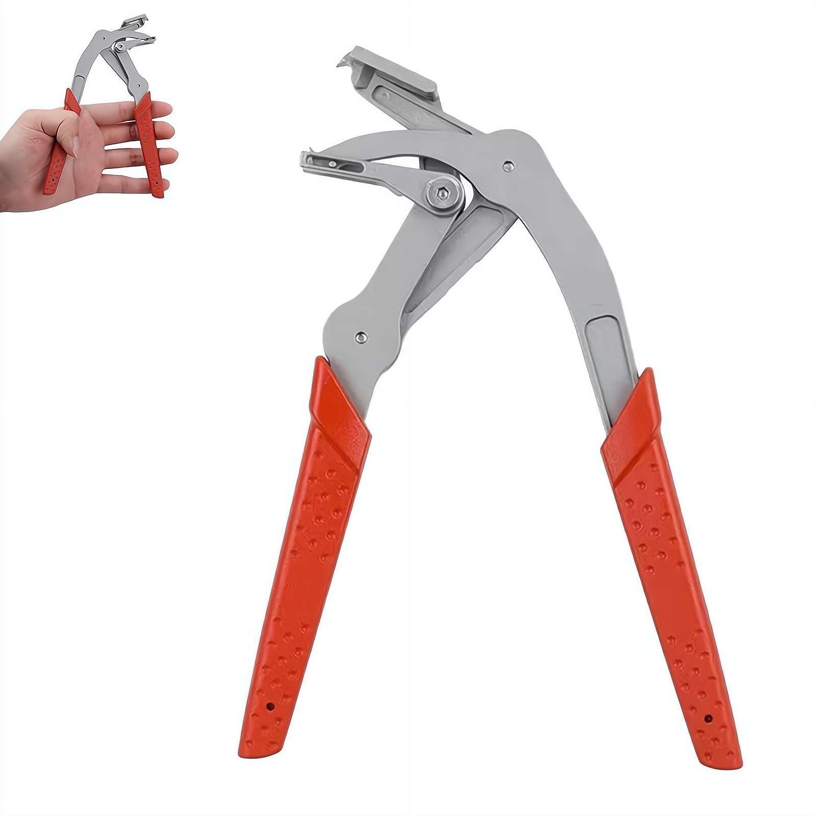 Car Clip Pliers & Trim Removal Tool, Spring-Loaded Fastener Rivet Remover for Auto Door Panels, Interior & Exterior Trim, Mechanic, Damage-Free Disassembly - 1