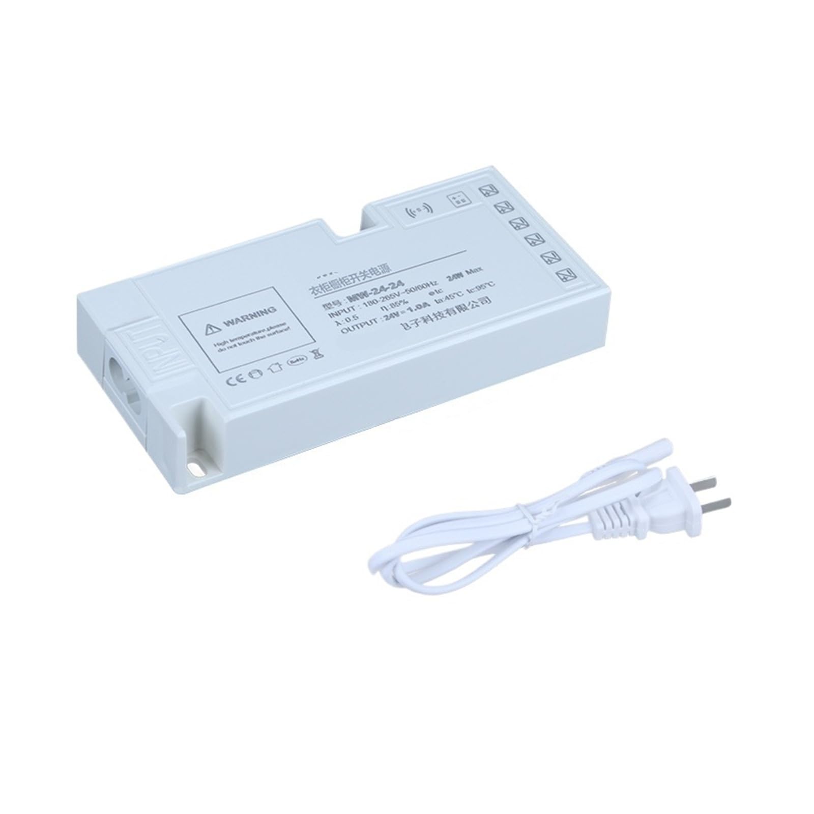 PWANUIGTE Cabinet Light Power Supply 24v with Wine Induction Control Interface 12V Wardrobe Transformer(24V 24W)