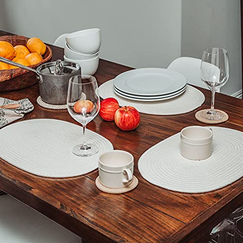 OrganiHaus Set of 3 Brown Farmhouse Hot Pads for Kitchen | 7" Cotton Pot Holders for Hot Plates to Protect Table | Hot Pads for Countertops | Trivets for Hot Dishes | Trivets for Hot Pots and Pans - Image 7