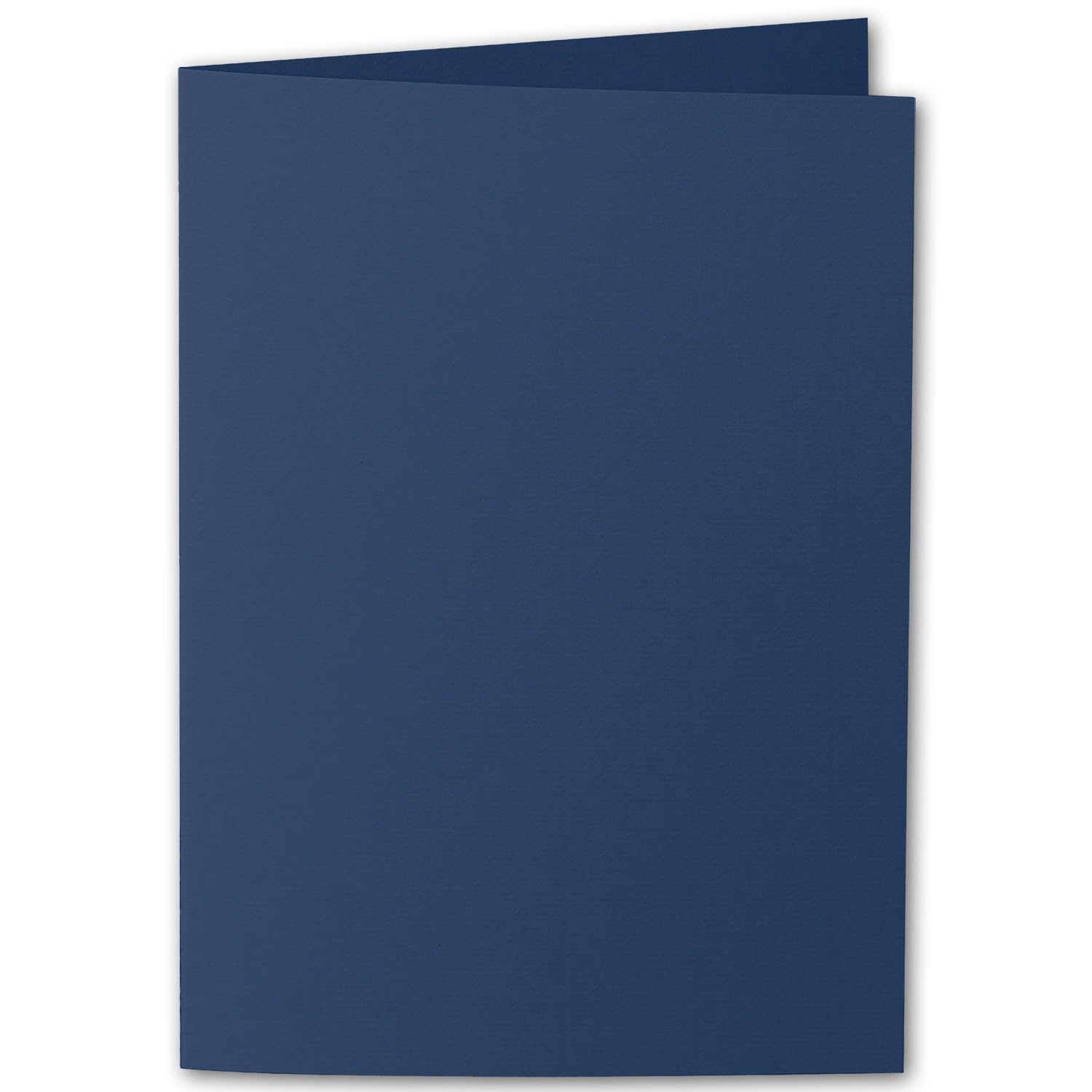 ARTOZ 150 x kartki składane DIN A5 – klasyczny niebieski (niebieski) prążkowane, 148 x 210 mm, składane kartki podwójne, puste kartki podwójne o gramaturze 220 g/m², szlachetne prążkowanie Egoutteur