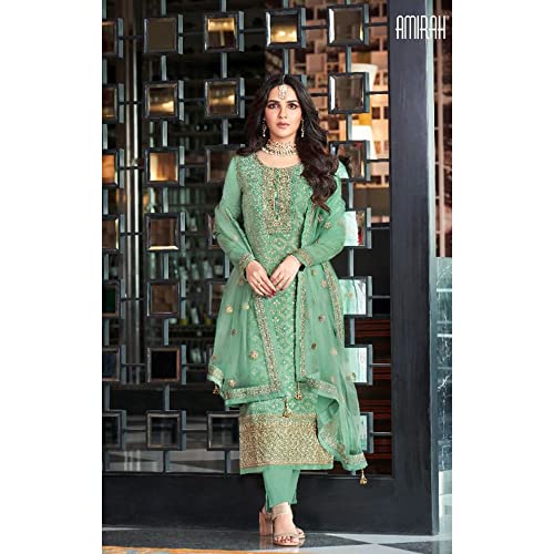 Stitched Indian Designer Trouser Pant Outfits Pakistani Stylish Women's Wear Salwar Kameez Dress2