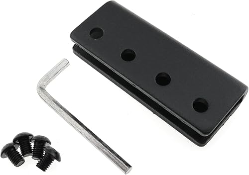 Bi Parting - Conector de hardware para puerta corrediza de granero para pista plana de 1 916 pulgadas, adaptador de riel de hardware para puerta