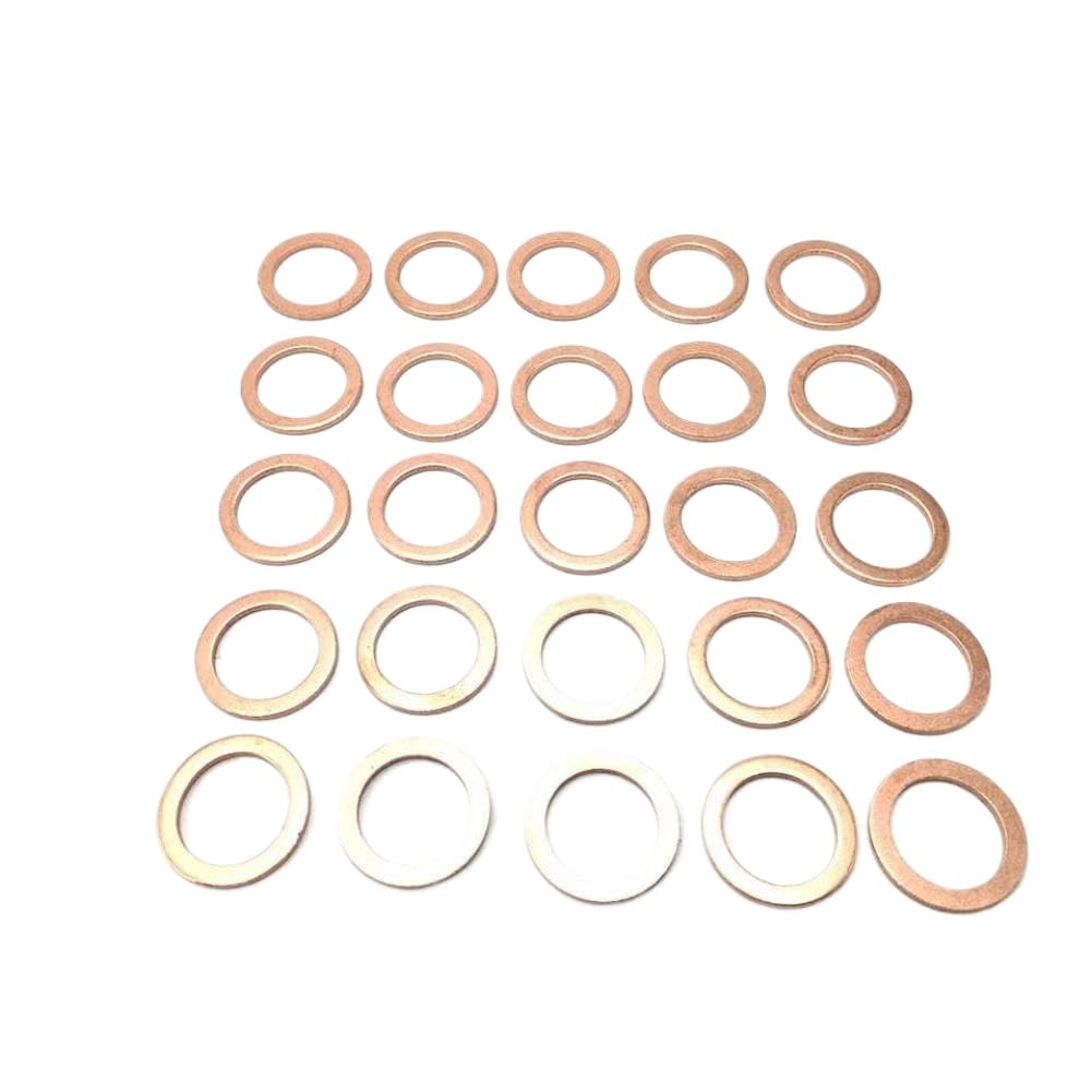 Joint de rondelle d'écrasement en cuivre Compatible avec le bouchon de vidange d'huile 007603-014106