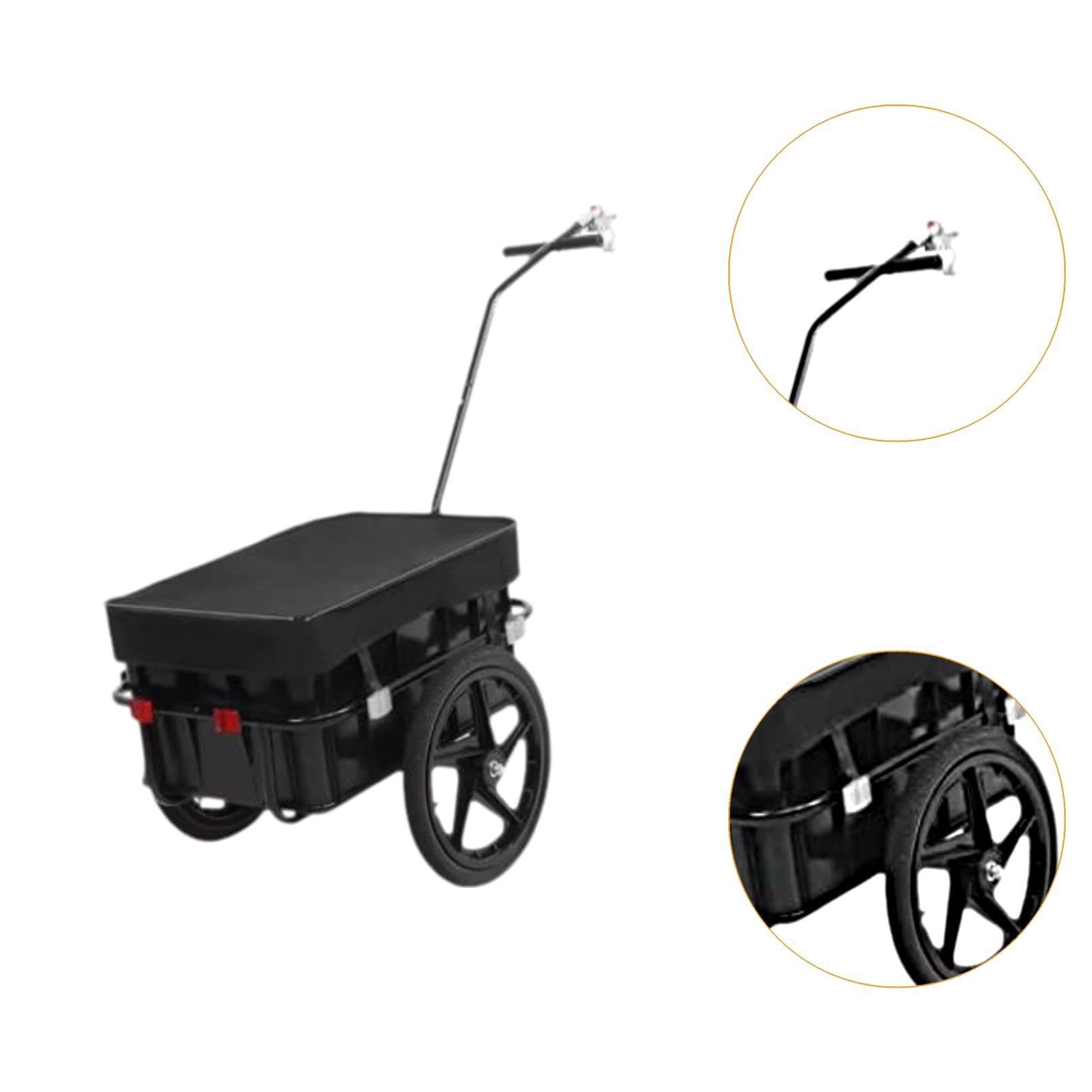 Remolque de Carga Desmontable para Bicicletas, Ideal para Compras Y Acampada.