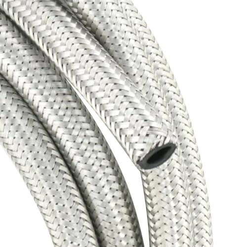 cyclingcolors benzinschlauch Stahlflex Edelstahl 8mm x 13.5mm Gummi Verstärkter Kraftstoffschlauch stahl metall motorrad traktor auto rasenmäher auto motorsense (länge 1m)