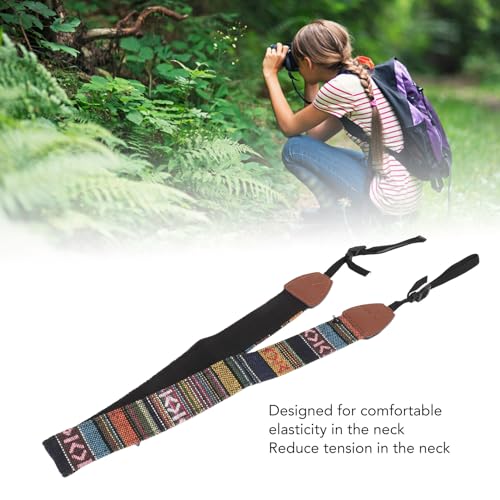 Plyisty Camera Strap, 40.55in Vintage Camera Neck Shoulder Strap, Universal Retro Film Camera Belt, Length Adjustable - Image 4