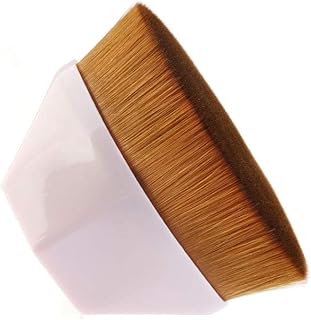 Foundation Makeup Brush Flat Top Kabuki Face Blush Liquid Powder Foundation Brush Portable Cosmetic Brush for Blending Liquid, Cream or Flawless Powder Cosmetics with Bonus Protective Case (Pink)