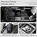 TSLDRV Center Console Organizer Tray for Tesla Model Y Juniper Accessories 2025 2026/For Tesla Model 3 Highland Accessories 2024 2025 2026 [Slide Smoothly/US Patent] Cup Holder Matte Black