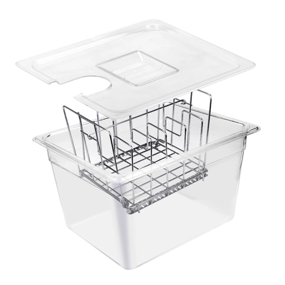 CTRLZS Sous Vide Cooker Machine 11L Container with Stainless Steel Rack Detachable Dividers Separator
