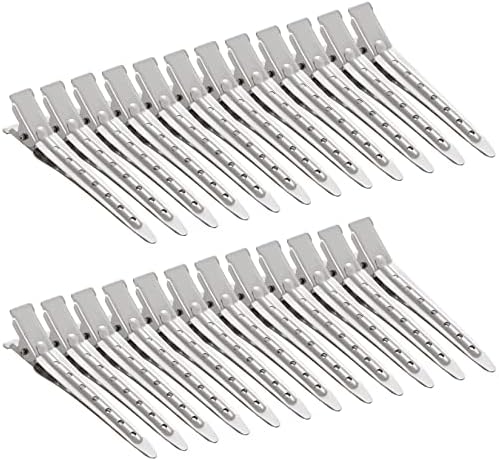 Bantoye 24 Packs Duck Bill Clips 2.75 Inch Metal Alligator Clip, Silver