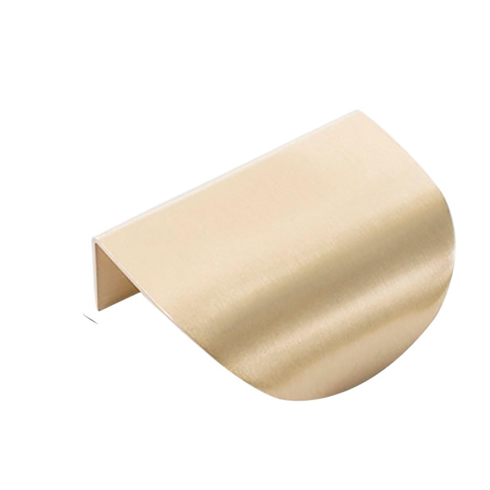Hgasopld A Finger Edge Pull, Concealed Cabinet Handles Leaf Shape Brass Gold Drawer Pulls Cupboard(A)