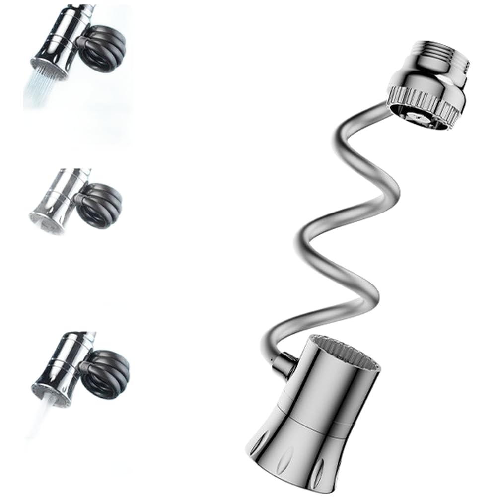 Rallonge de robinet magnétique, tête de pulvérisation extractible avec double mode, rotation à 360° anti-éclaboussures pour nettoyage d'évier de cuisine