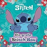 Disney Stitch: Die große Stitch-Box: Box aus Metall mit Activitybuch, Malbuch, Stickerbogen und 6 Buntstiften