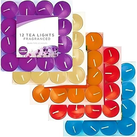 KAV Scented Tealight Candles - 5 Fragrances Cover