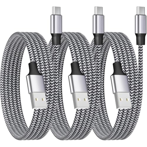 [Apple MFi Certified] iPhone 16 15 Fast Charging Cable, Adeqwat 3Pack 60W USB A to USB C Charge Braided Cable USB Type C Charger Cord for iPhone 16/16 Pro/16 Plus/16 Pro Max/15 Pro/15 Pro Max/iPad Pro