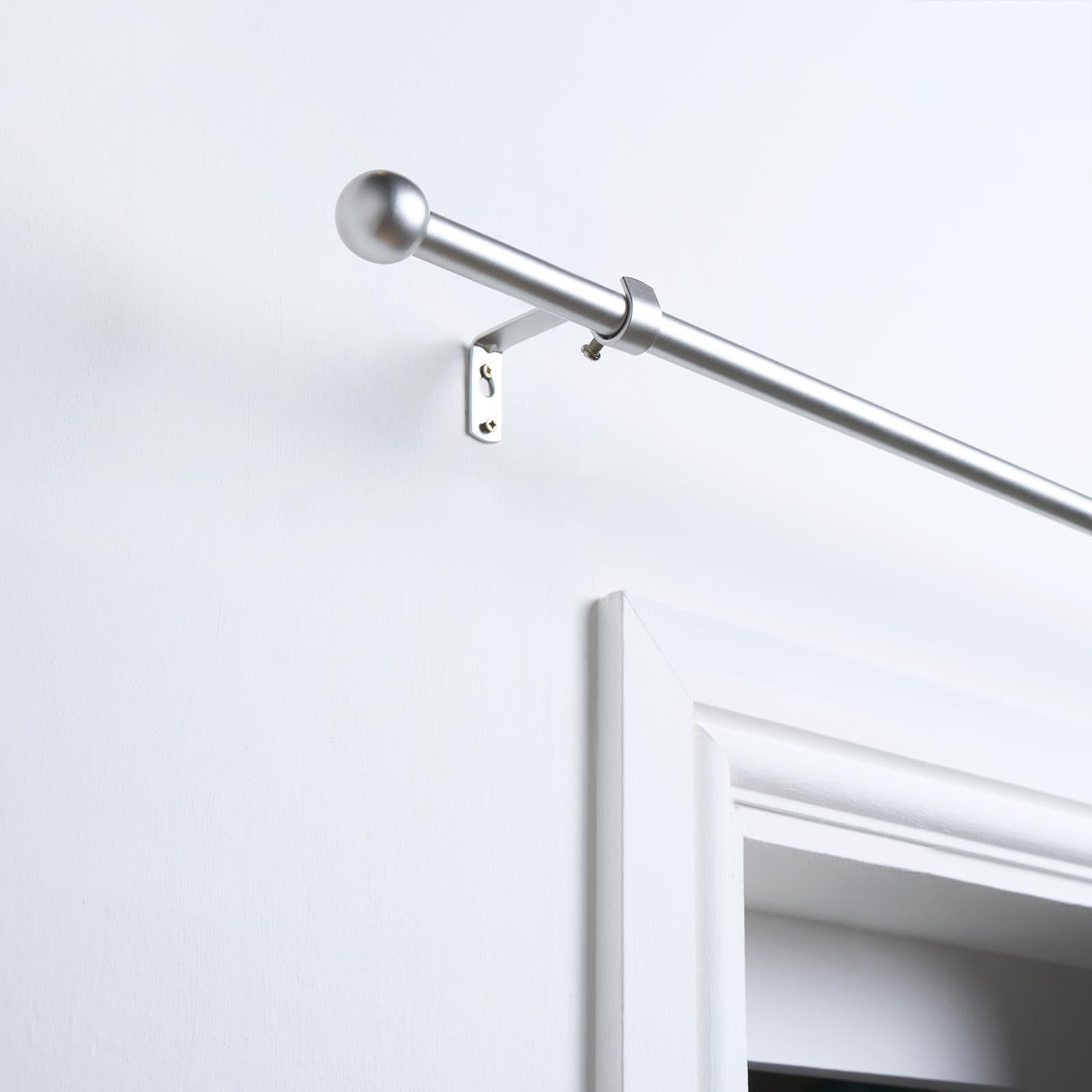 OHS Extendable Curtain Pole - Metal - Grey - 120 cm